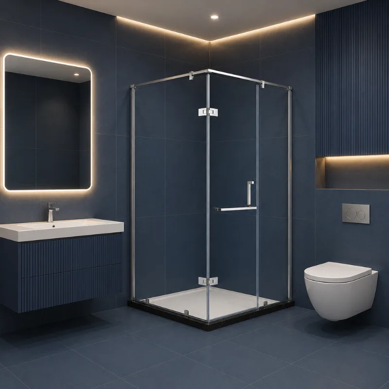 Corner shower enclosure — view 2