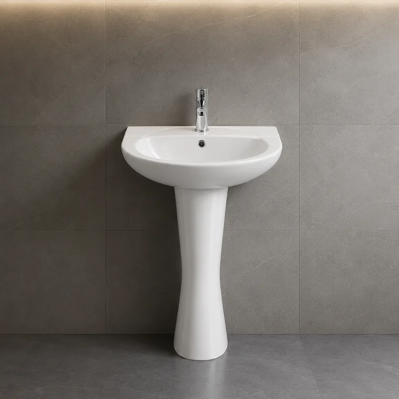 Wall Hung Basin with Full pedestal