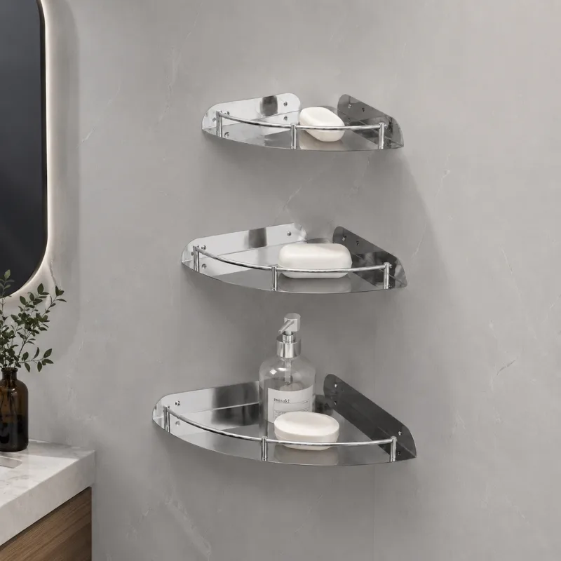 SS Corner Shelf Set  — view 2
